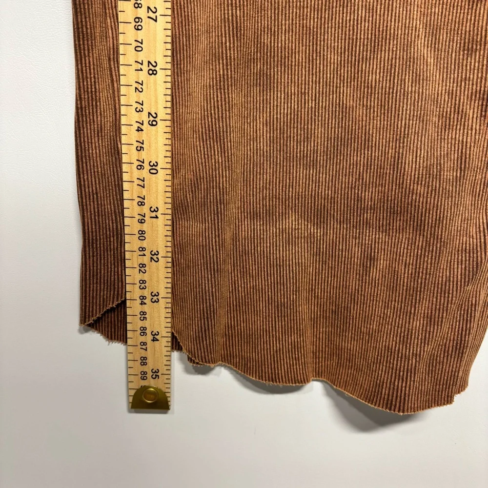 ✨Lulu's Brown Ribbed Tank Midi Dress Size L